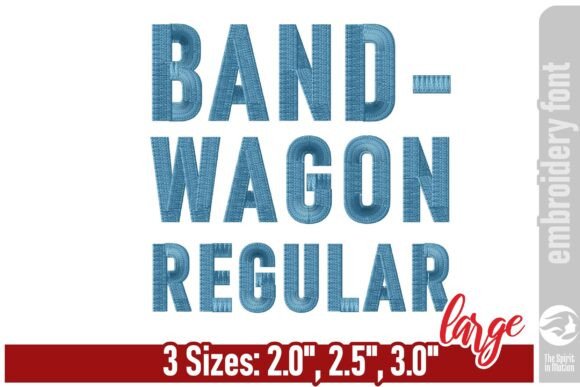 Bandwagon Regular Embroidery Font - L Review for Seasonal Creations