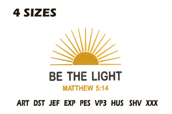 Be the Light Matthew 5:14 Embroidery Review for Seasonal Use