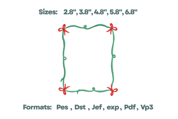 Curved Bow Garland Border Embroidery Review for Boutique Sweatshirts
