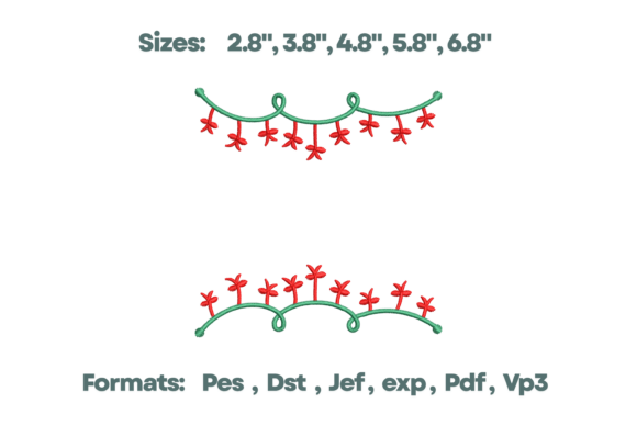 Curved Bow Garland Border Set Embroidery Review