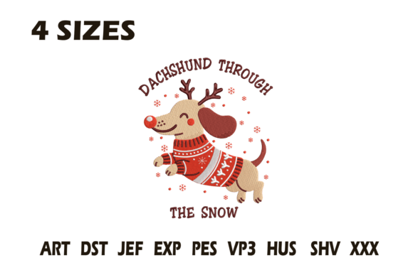 Dachshund Christmas Embroidery Review: A Festive Design for Personalized Gifts