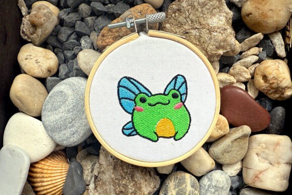 Frog with Wings Machine Embroidery Review for Etsy & Small Shop Sellers