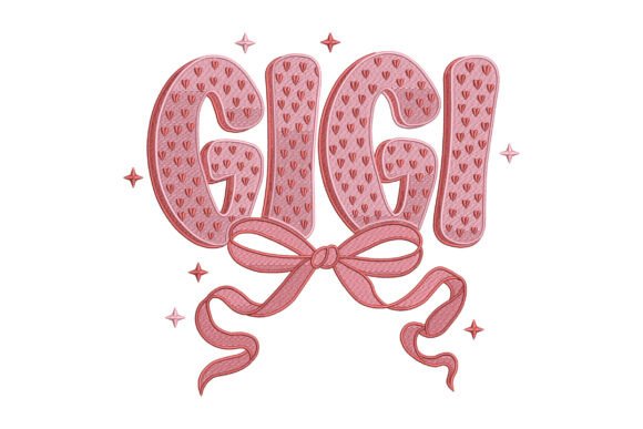 GIGI Heart Bow Name Embroidery: A Stylish Craft Fair Showstopper