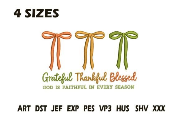 Grateful Thankful Blessed Embroidery Des Review for Boutique Sweatshirts