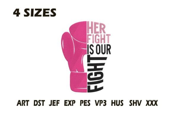 Her Fight is Our Fight Embroidery Review for Boutique Sweatshirts