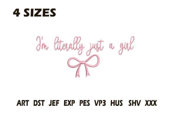 Just a Girl Bow Embroidery Review: A Whimsical Addition to Your Projects