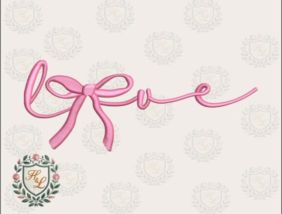 Ribbon Bow Love Embroidery: A Timeless Design for Personalized Gifts