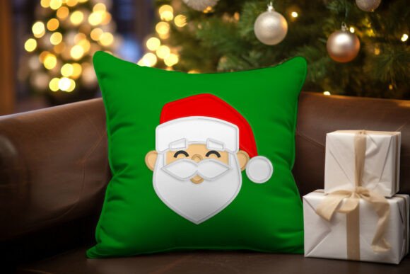 Santa Claus Face Applique Embroidery Review for Boutique Sweatshirts