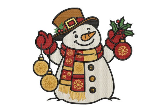 Snowman Christmas Ornament Embroidery Review for Sellers