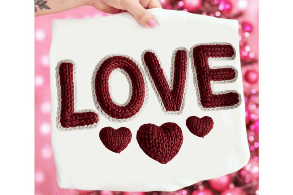 Yarn Faux Embroidery Valentine Varsity L Review
